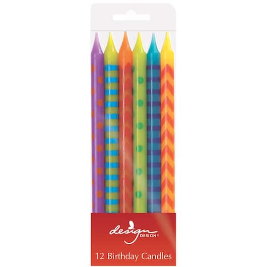 Design Design Colorful Designs Birthday Candle Sticks Set